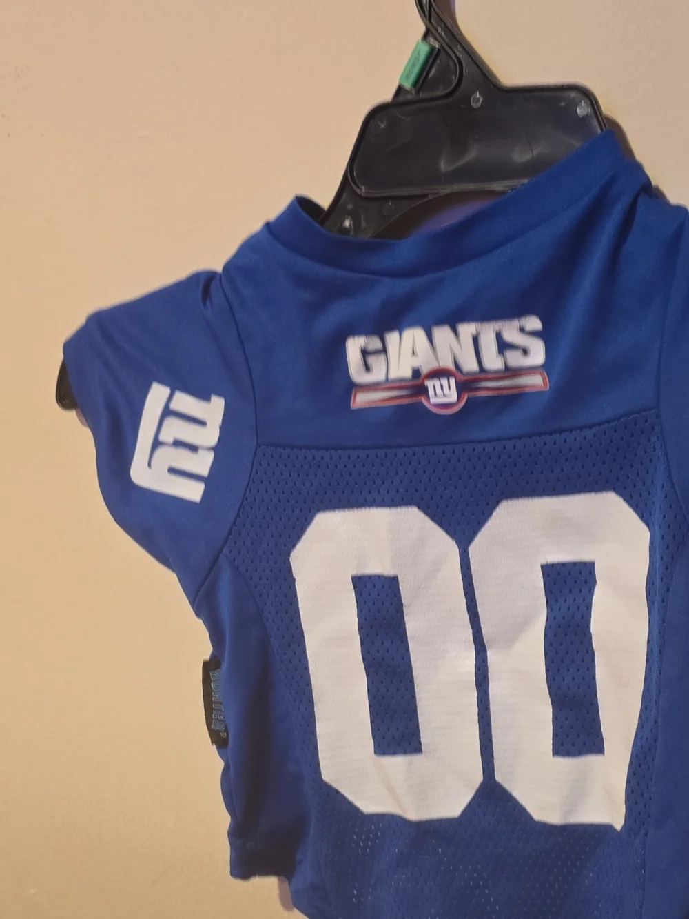 Hunter Royal Blue and White Giants Dog Jersey Size L